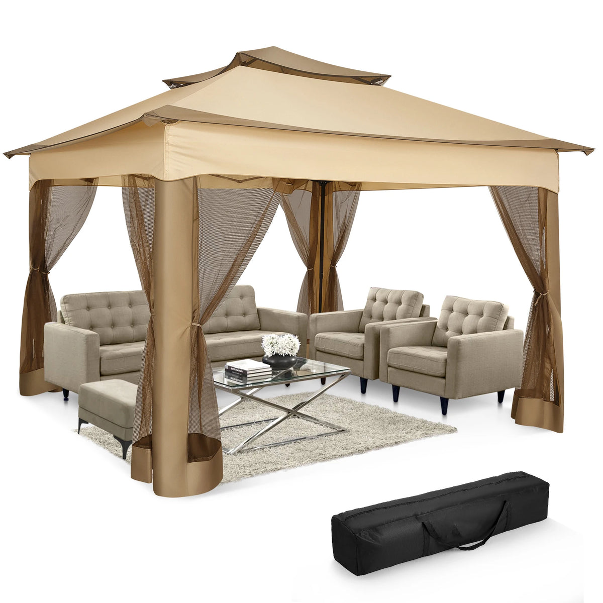 11x11 Pop-Up Gazebo with Mosquito Netting