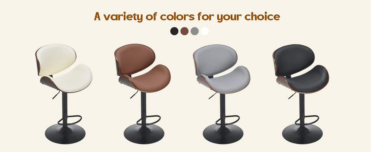Farini Swivel Bar Stools, Set of 2