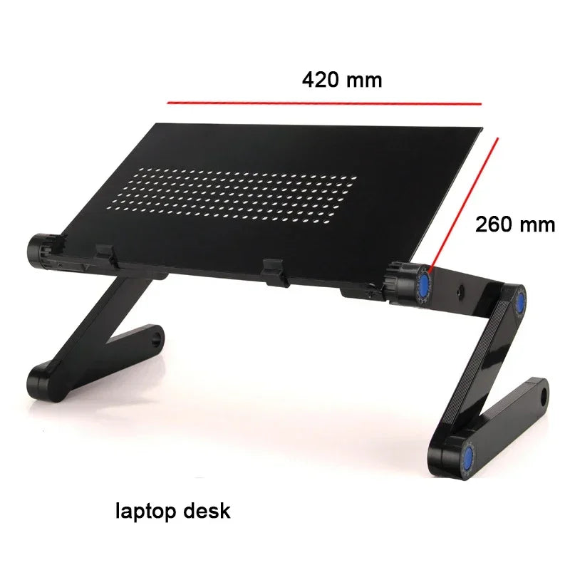 Adjustable Laptop Desk Stand with Cooling Fan