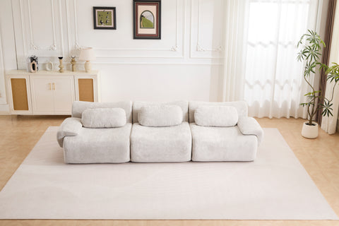 Compression Wave Floor Sofa Bed – Light Grey