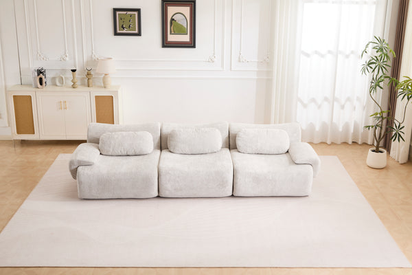 Compression Wave Floor Sofa Bed – Light Grey