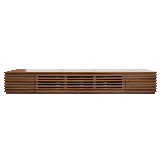 86" Modern TV Stand – Walnut