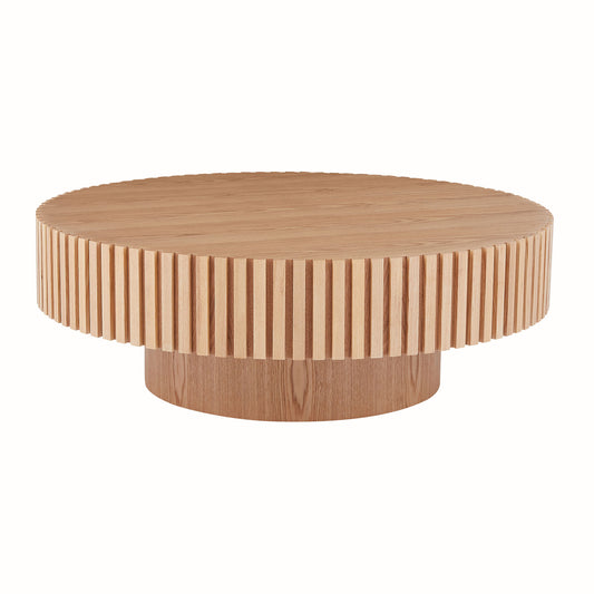 31.5" Round Drum Coffee Table – Ash