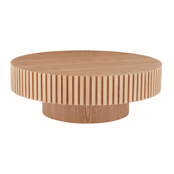 31.5" Round Drum Coffee Table – Ash
