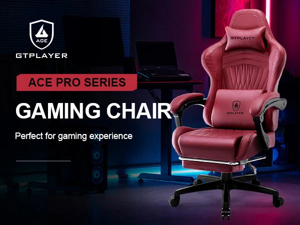 GTPLAYER Gaming Chair with Speakers & Footrest