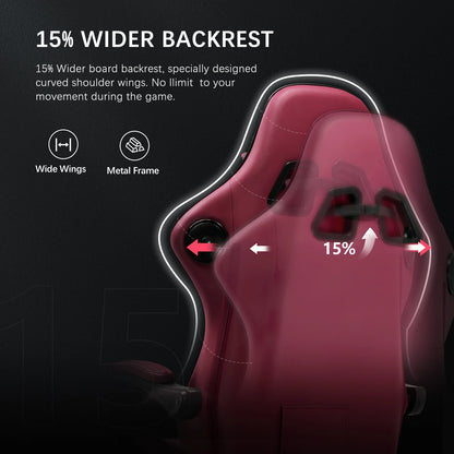 GTPLAYER Gaming Chair with Speakers & Footrest