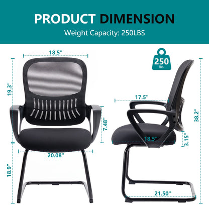 JHK Office Chair without Wheels, Mesh