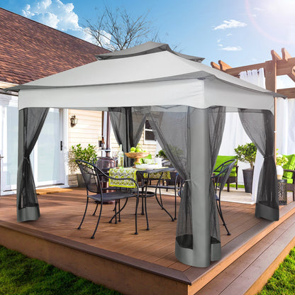11x11 Pop-Up Gazebo with Mosquito Netting