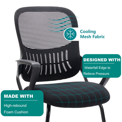 JHK Office Chair without Wheels, Mesh