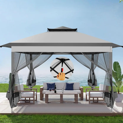 11x11 Pop-Up Gazebo with Mosquito Netting