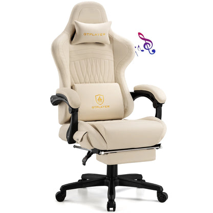 GTPLAYER Gaming Chair with Speakers & Footrest