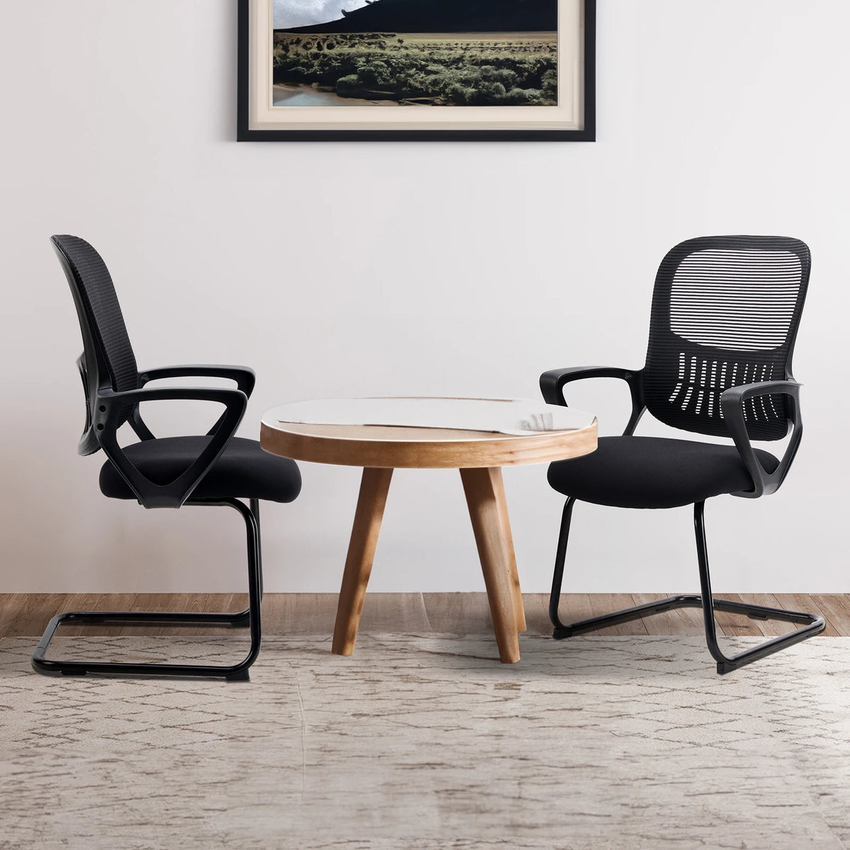 JHK Office Chair without Wheels, Mesh