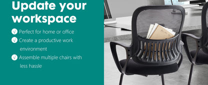 JHK Office Chair without Wheels, Mesh