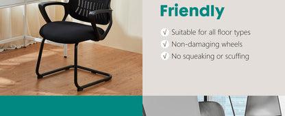 JHK Office Chair without Wheels, Mesh
