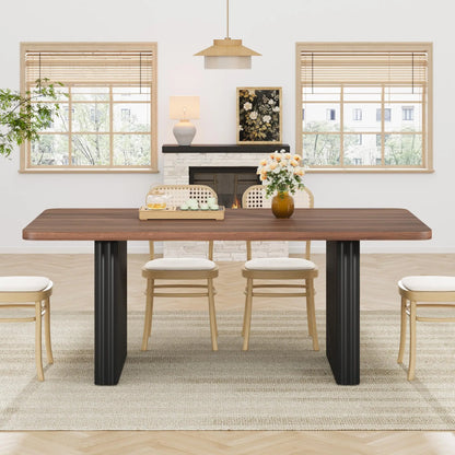 Farmhouse Dining Table for 6-8, 71"