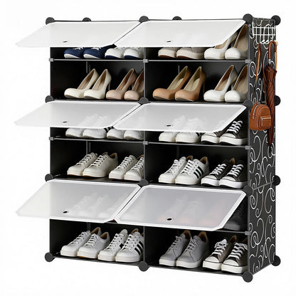 6-Tier Shoe Storage Cabinet with Door
