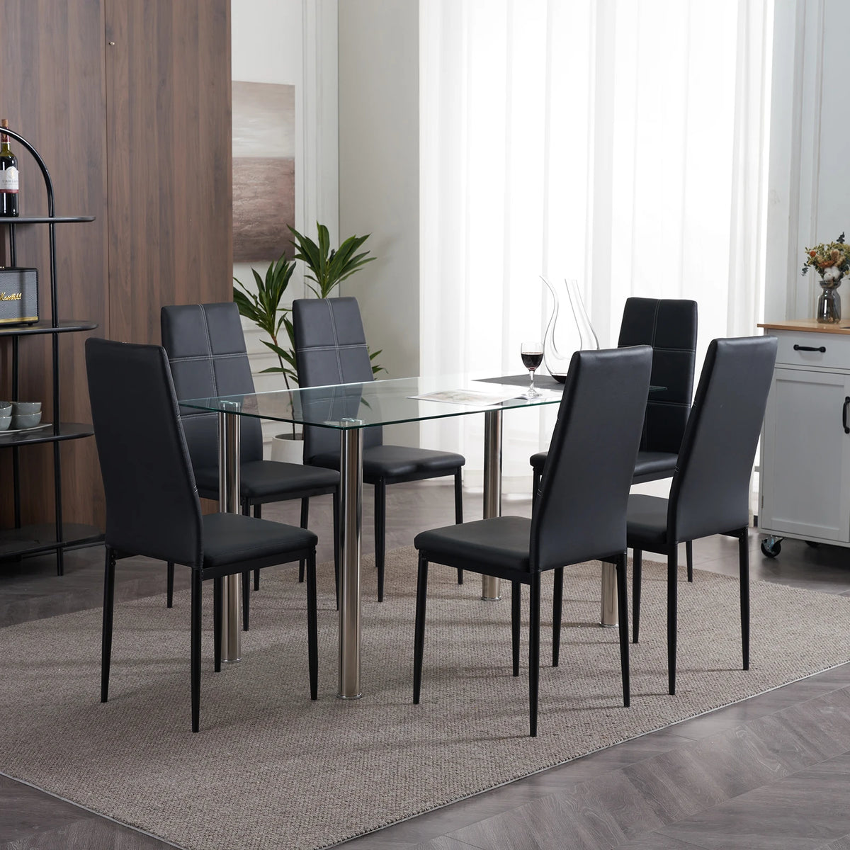 High-Back Dining Chairs, Set of 4