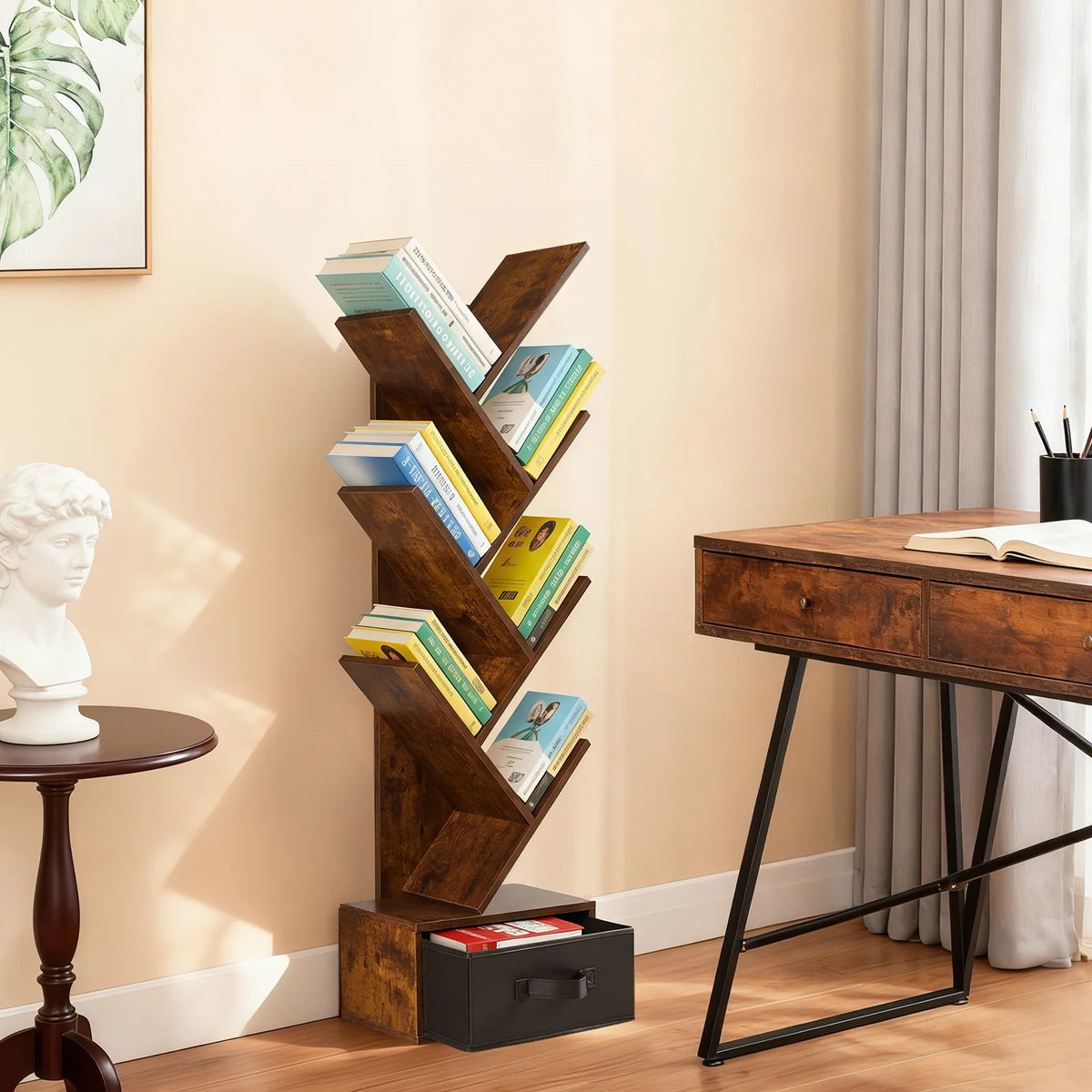 JHK 43" Geometric Book Rack
