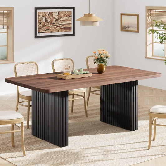 Farmhouse Dining Table for 6-8, 71"