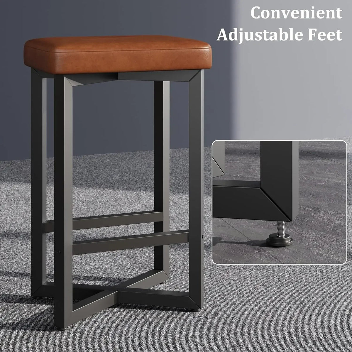 Garvee Backless Counter Stools, Set of 4