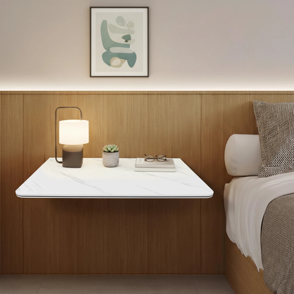 Folding Wall-Mounted Drop-Leaf Desk