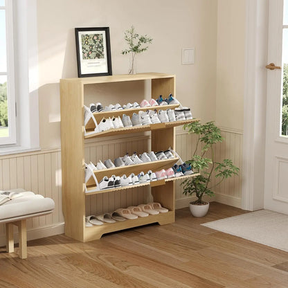 Modern Slim Shoe Storage Cabinet