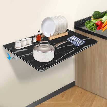 Folding Wall-Mounted Drop-Leaf Desk