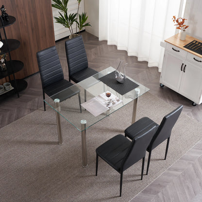 High-Back Dining Chairs, Set of 4