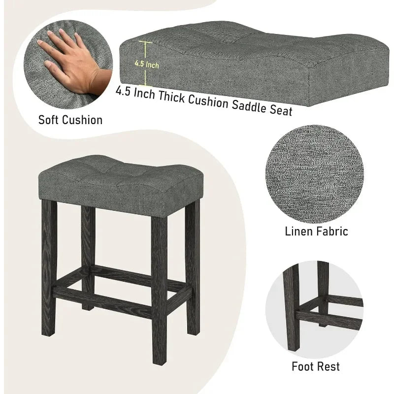 Counter Height Bar Table Set with Stools