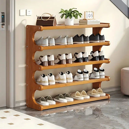Bamboo Shoe Rack
