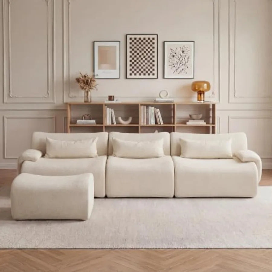 118" Cloud Couch L-Shaped Sectional