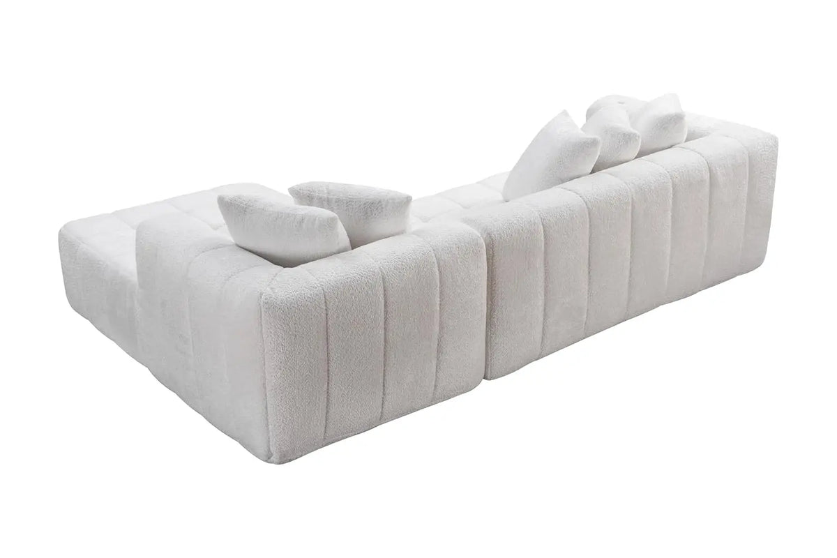 107.9" L-Shaped Boneless Cloud Sofa