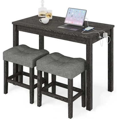Counter Height Bar Table Set with Stools