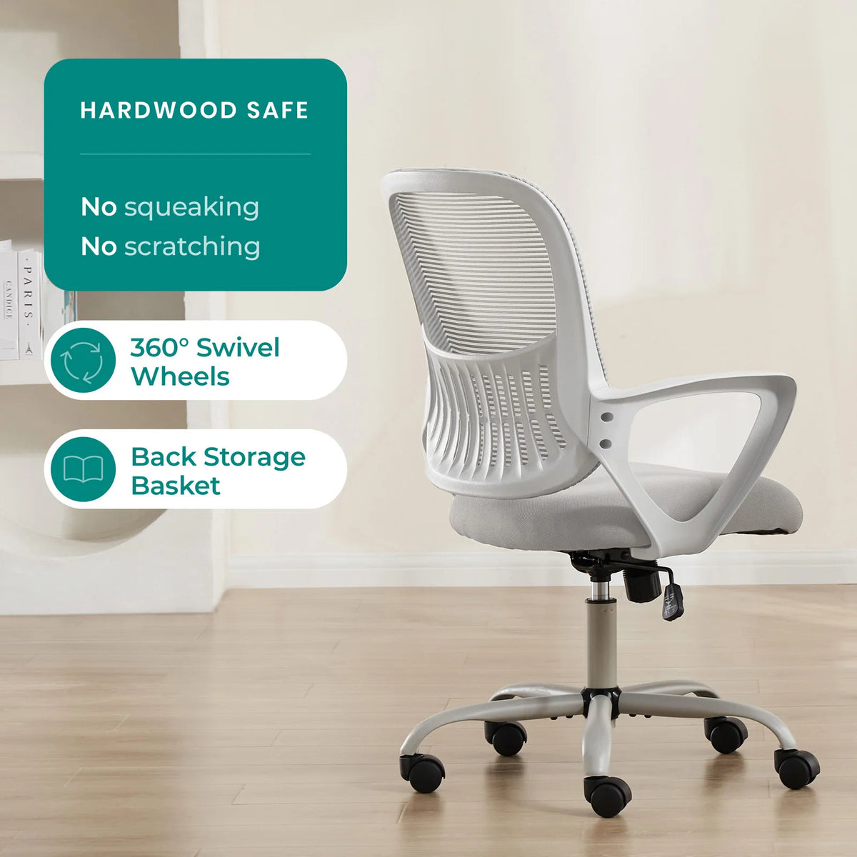 MCQ Fixed Armrest Gaming Office Chair