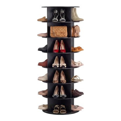 7-Tier Rotating Shoe Rack Tower