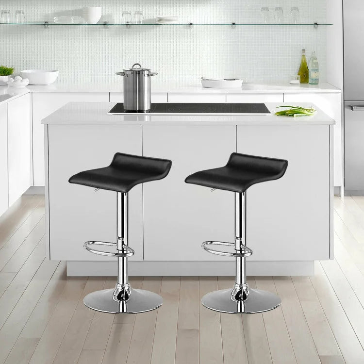Adjustable Backless Bar Stools, Set of 2