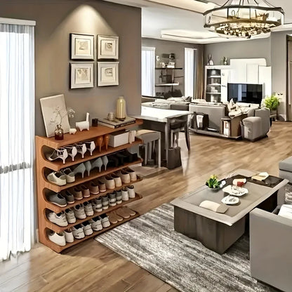 Bamboo Shoe Rack