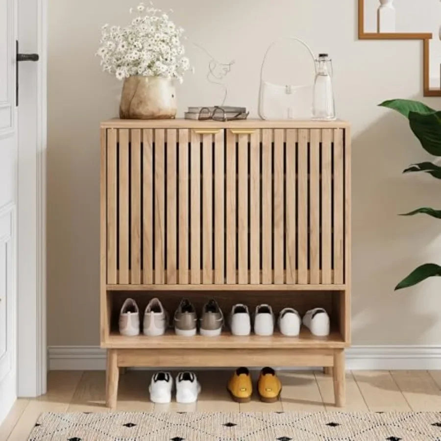 Wooden Shoe Storage Cabinet