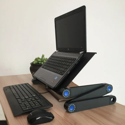 Adjustable Laptop Desk Stand with Cooling Fan