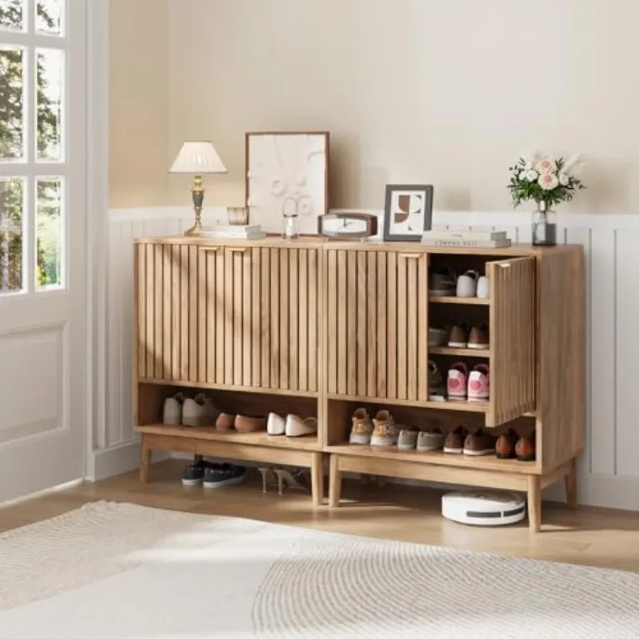 Wooden Shoe Storage Cabinet