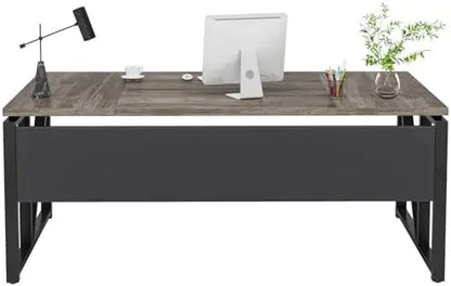 63" Computer Desk with Storage Shelf