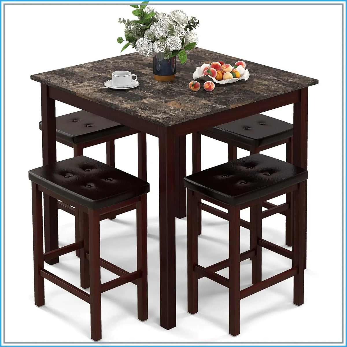 Counter Height Dining Table Set for 4