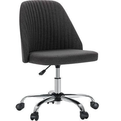 JHK Armless Vanity Swivel Desk Chair