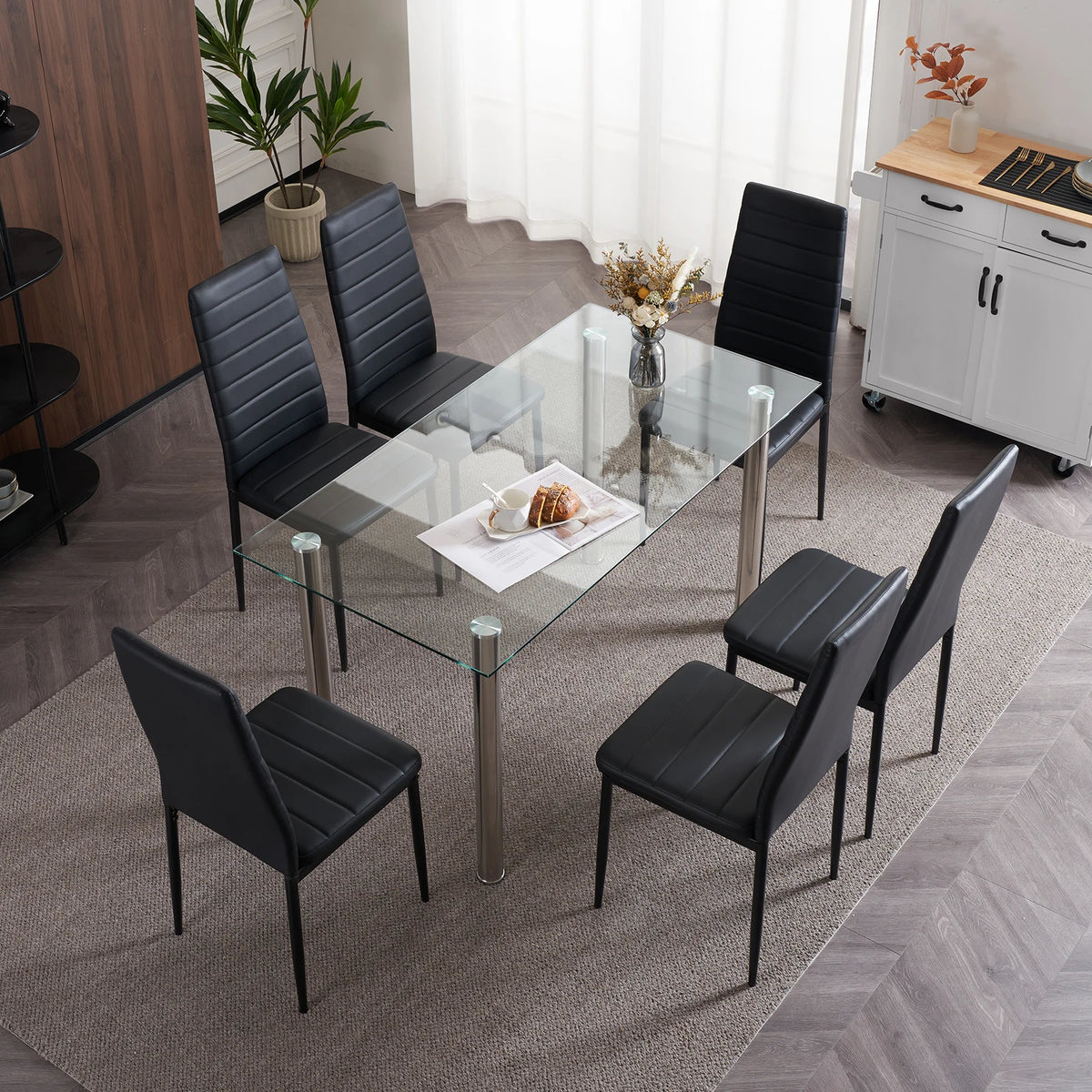 High-Back Dining Chairs, Set of 4