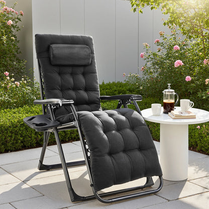 JHK Zero Gravity Lounge Chair with Cup Holder