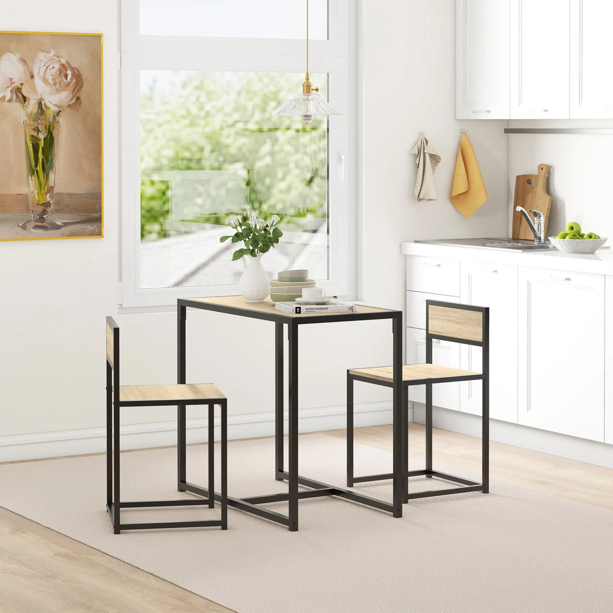 Homcom Compact Dining Table Set for 2