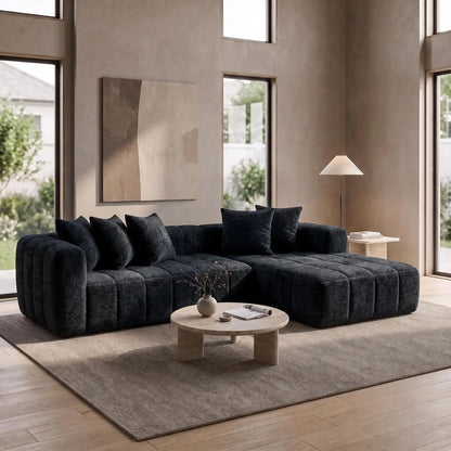 107.9" L-Shaped Boneless Cloud Sofa