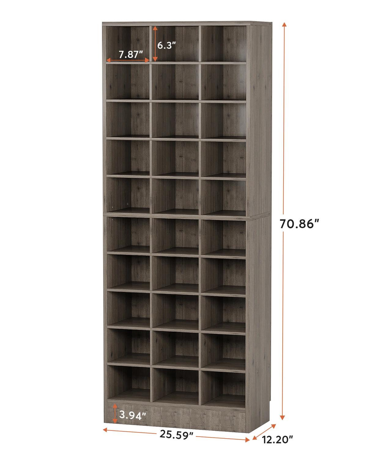 Tribesigns 8-Tier Wood Shoe Cabinet