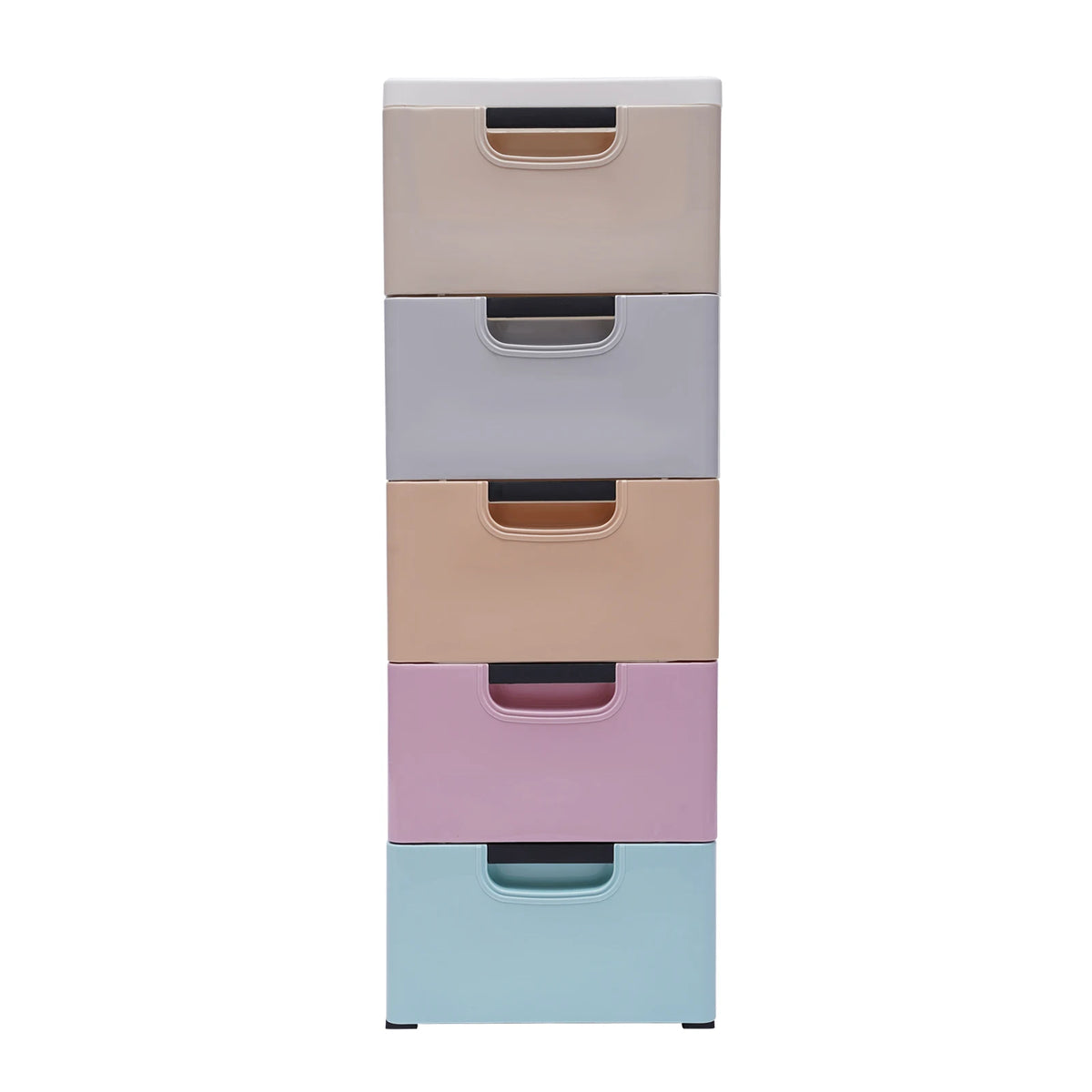 5-Drawer Plastic Storage Dresser Tower