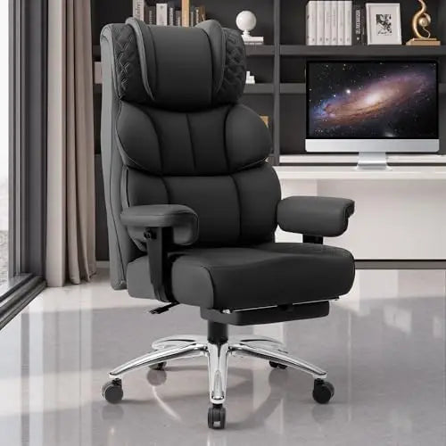 Big & Tall Leather Gaming Office Chair
